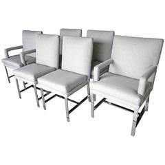 Set of 6 Dining Chairs From The Directional Custom Collection  C.1970s