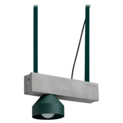 Green Block Pendant Lamp by +kouple