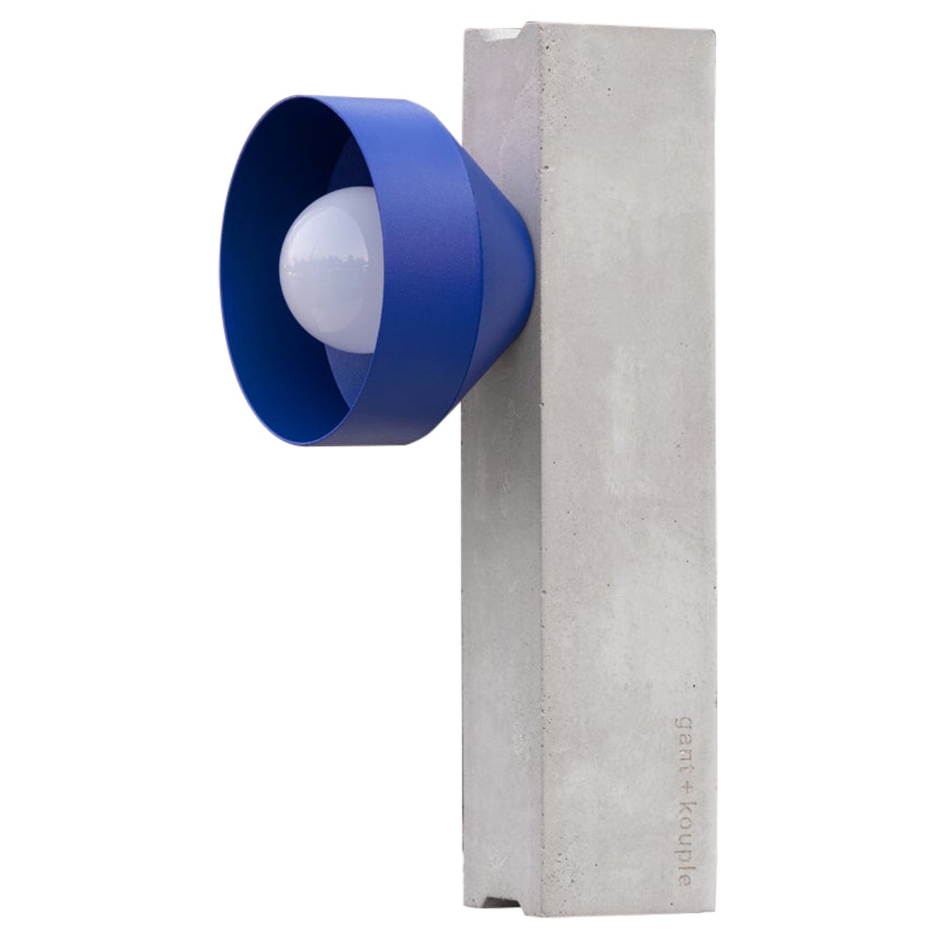 Blue Block Table Lamp by +kouple For Sale