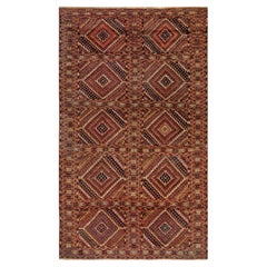 Antique 1900s Caucasian Handmade Wool Rug