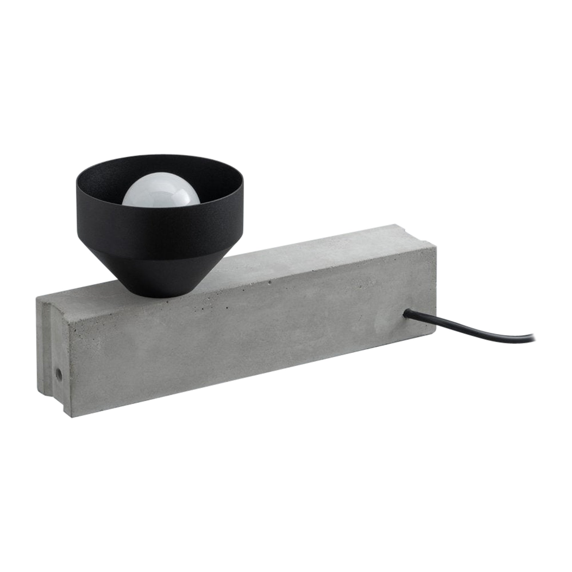 Black Block Table Lamp by +kouple For Sale