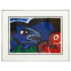 Bengt Lindström Komposition, Tête d'Animal Signierte Lithographie E.A. XI/XII Gerahmt