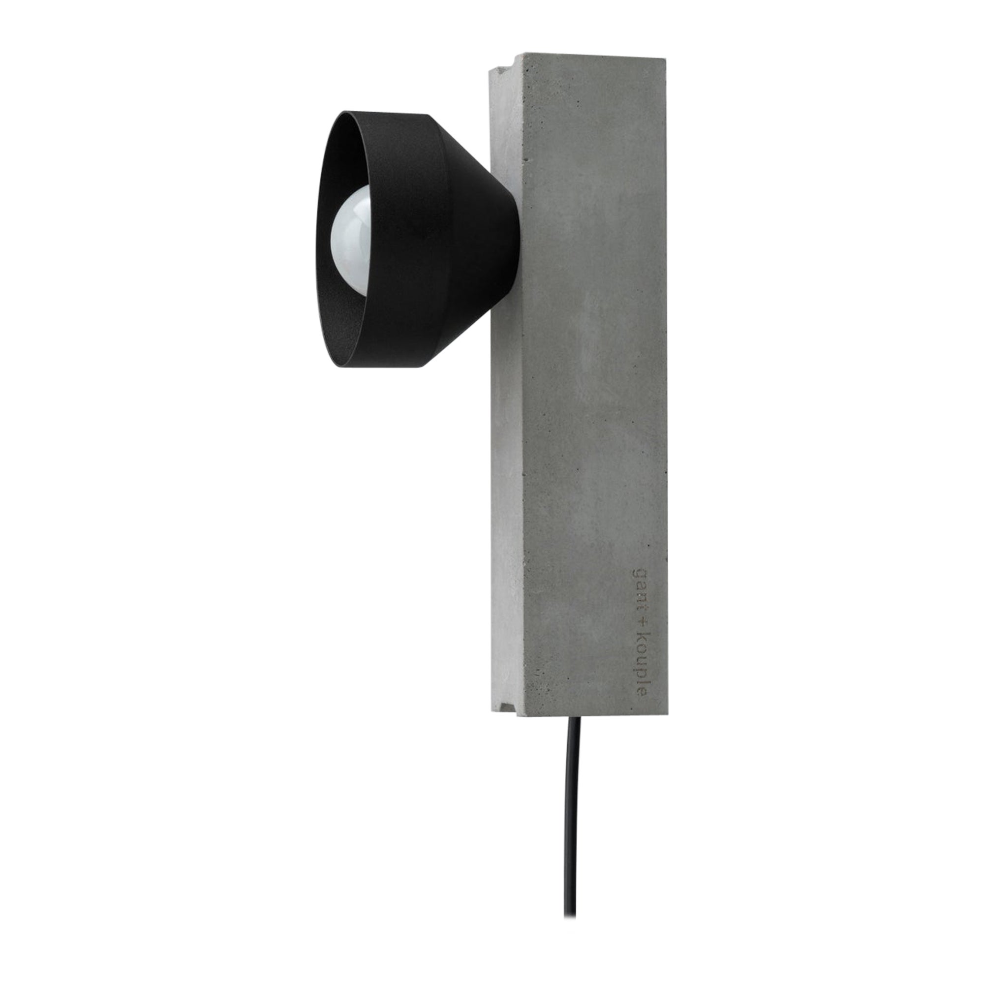 Black Block Wall Lamp by +kouple