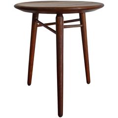 Modernist Walnut Table or Stool by Glenn of California