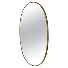 Used Oval Italian Wall Mirror 1960s