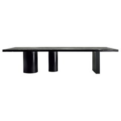 Ozark, Rectangular table with differentiated bases, DainelliStudio for Somaschini