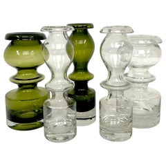 Five Pompadour Vases Collection by Finnish Designer Nanny Still for Riihimäen 