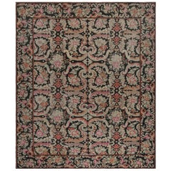 Antique Early 20th Century Russian Bessarabian Floral Rug
