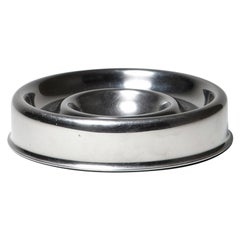 Vintage "Guadalupa" Steel Round Ashtray by Enzo Mari for Danese, Italy, 1970s