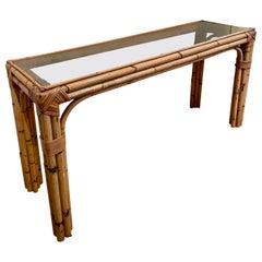Vintage Bamboo Console