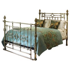 Dekoratives viktorianisches antikes Bett aus Messing MK306