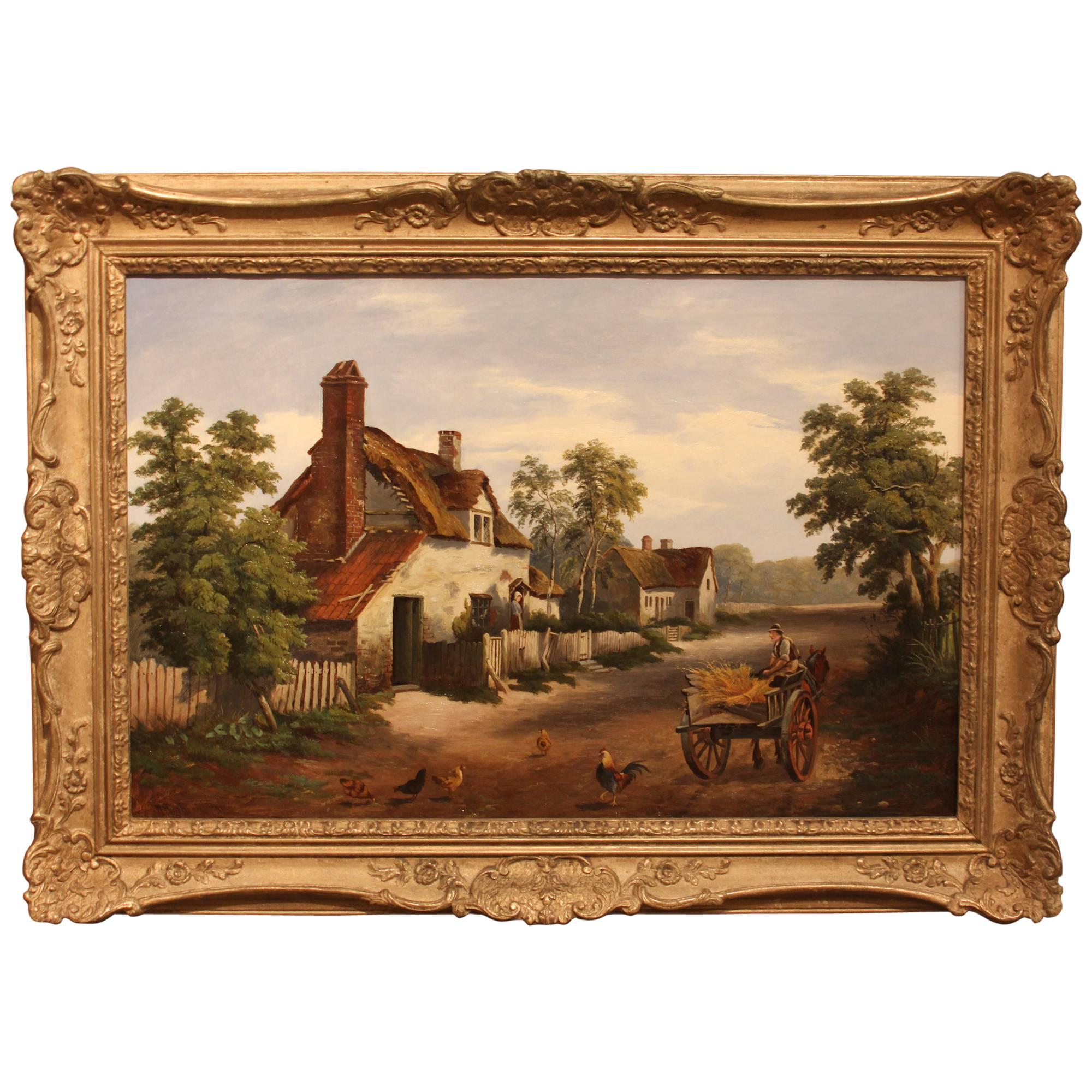 "Near Stratford-on-Avon" Oil Painting by William Cartwright For Sale