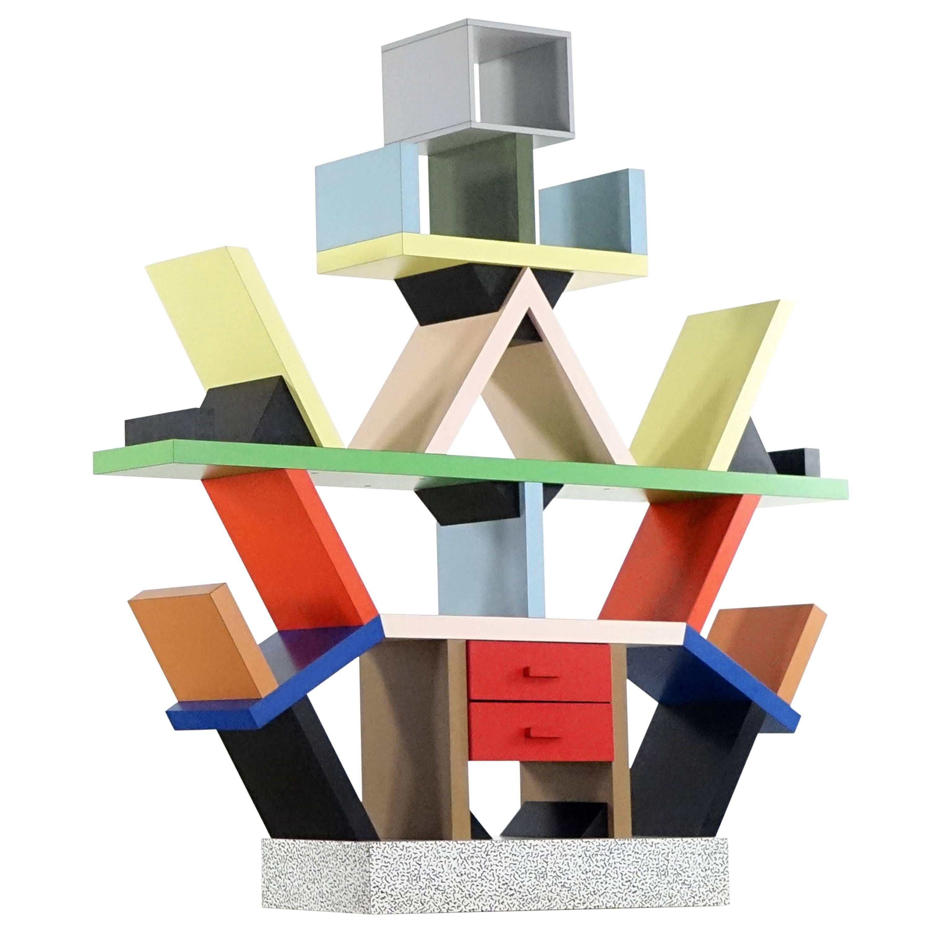 Ettore Sottsass Carlton Shelf, 1981, by Memphis Italy,  Room Divider