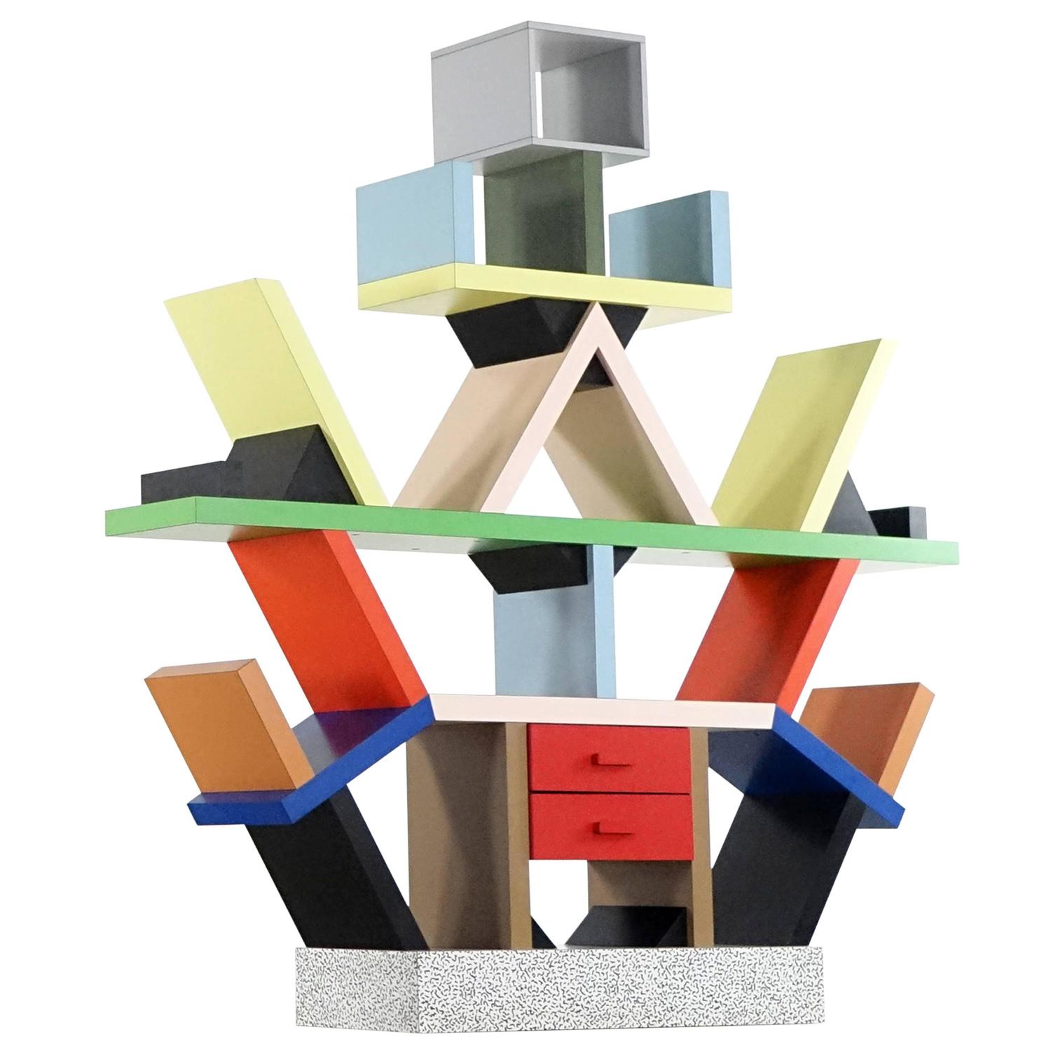 Ettore Sotts Carlton Shelf 1981 By Memphis Italy Room Ettore Sotts Carlton Shelf 1981 By Memphis Italy Room Divider At 1stdibs