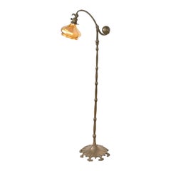 Tiffany Studios New York Bronze Counterbalance Floor Lamp, Circa 1910