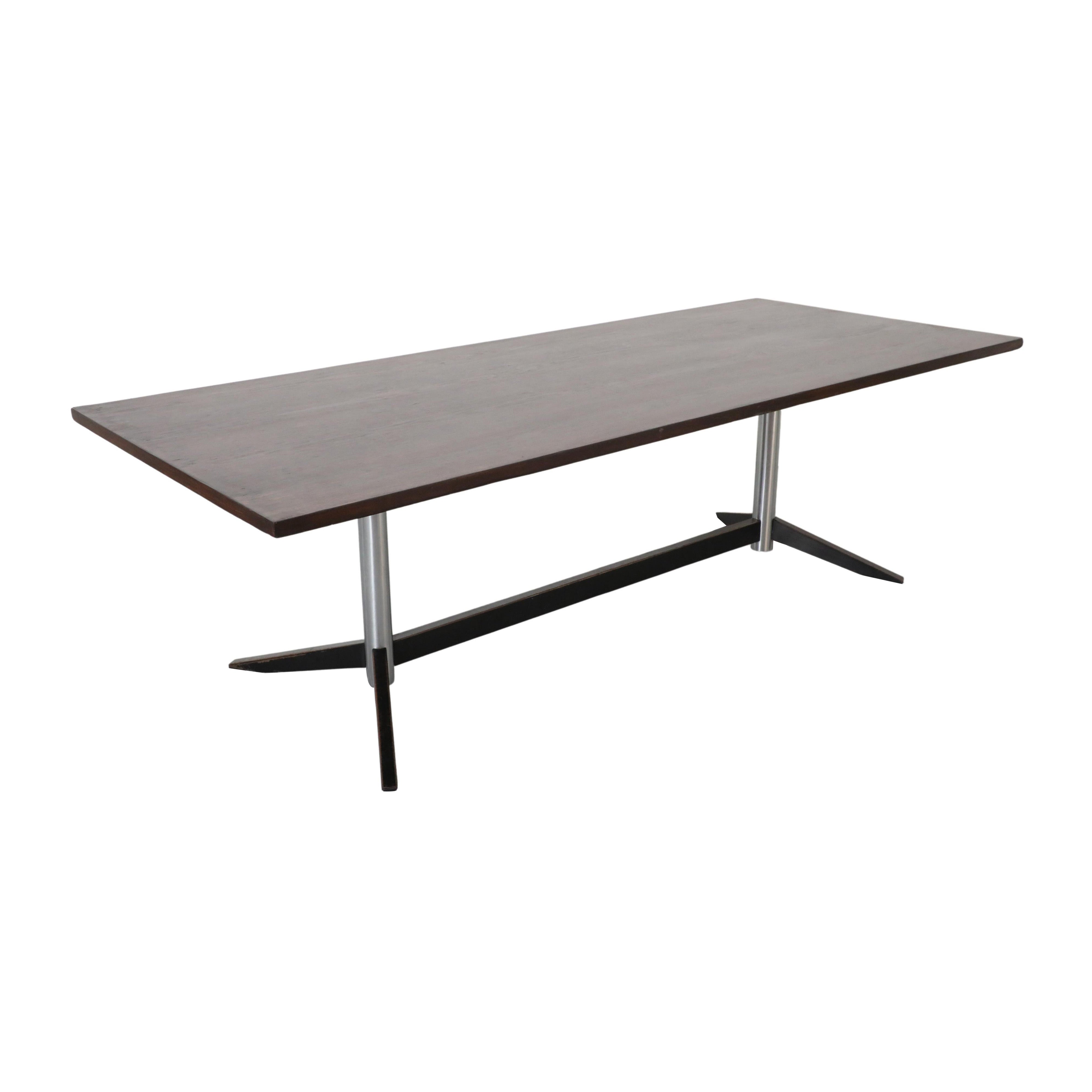 Martin Visser  Wenge Top, Double Pedestal Base "TC06" Dining or Conference Table