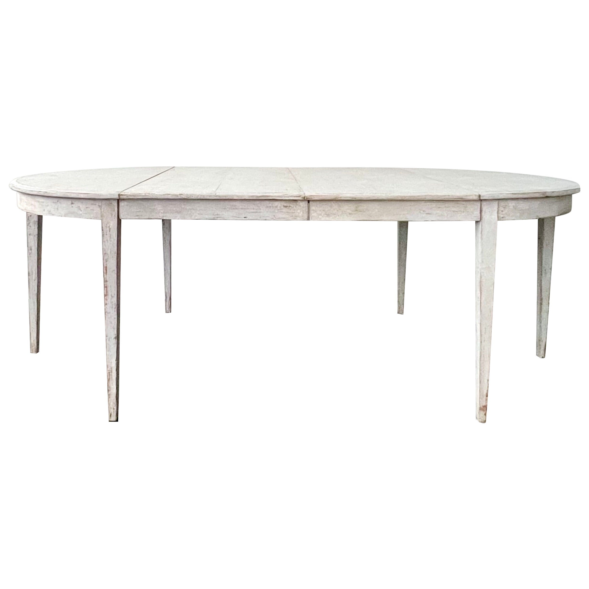 19th Century, 1820 Swedish Period Gustavian Extending Table For Sale