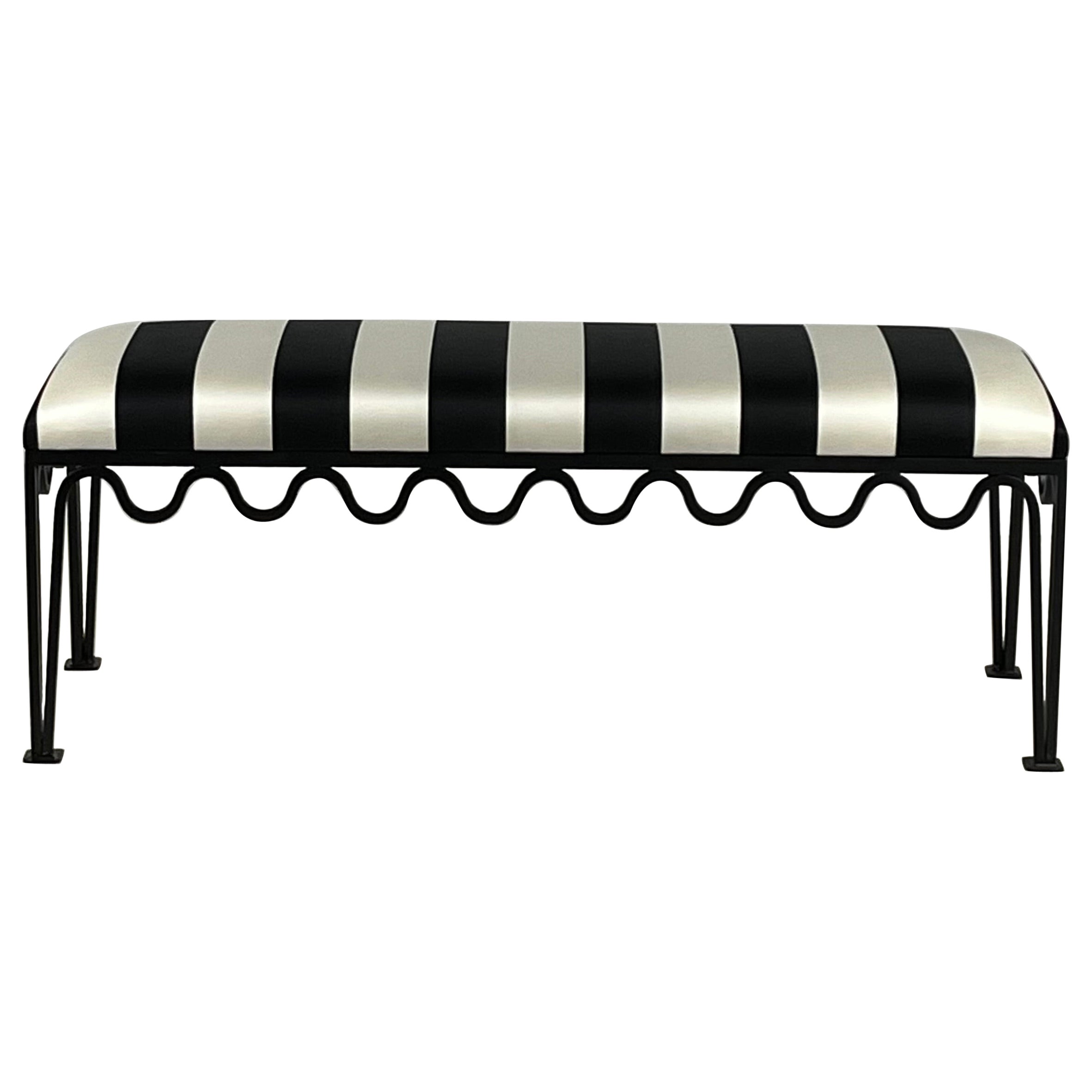 Narrow 'Méandre' Bench by Design Frères, in COM