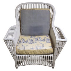 Used Early 20th Century Presidential Rattan Arm Chair