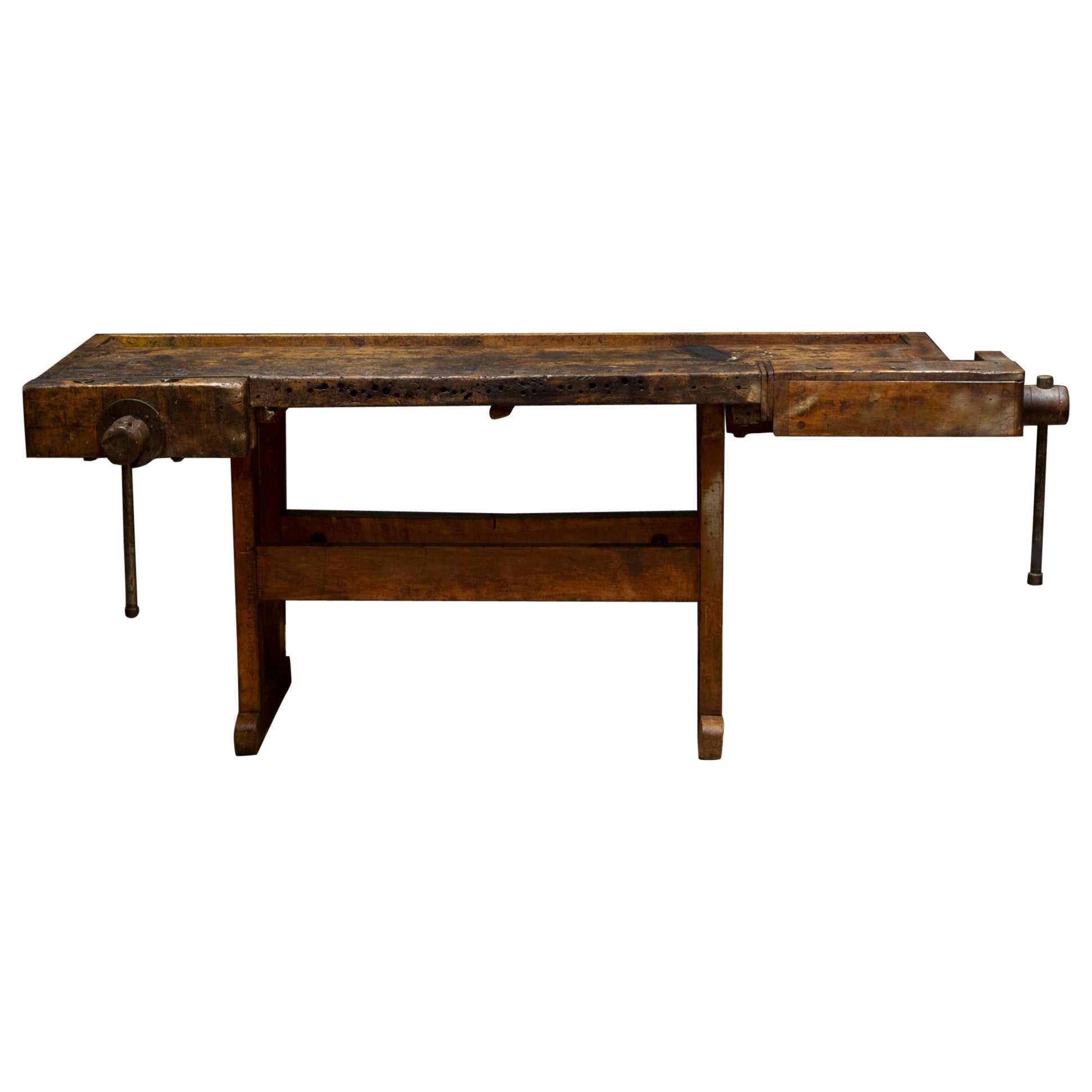 Late 19th/Early 20th c. Carpenter's Workbench c.1880-1920 For Sale
