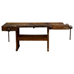 Antique Late 19th/Early 20th c. Carpenter's Workbench c.1880-1920