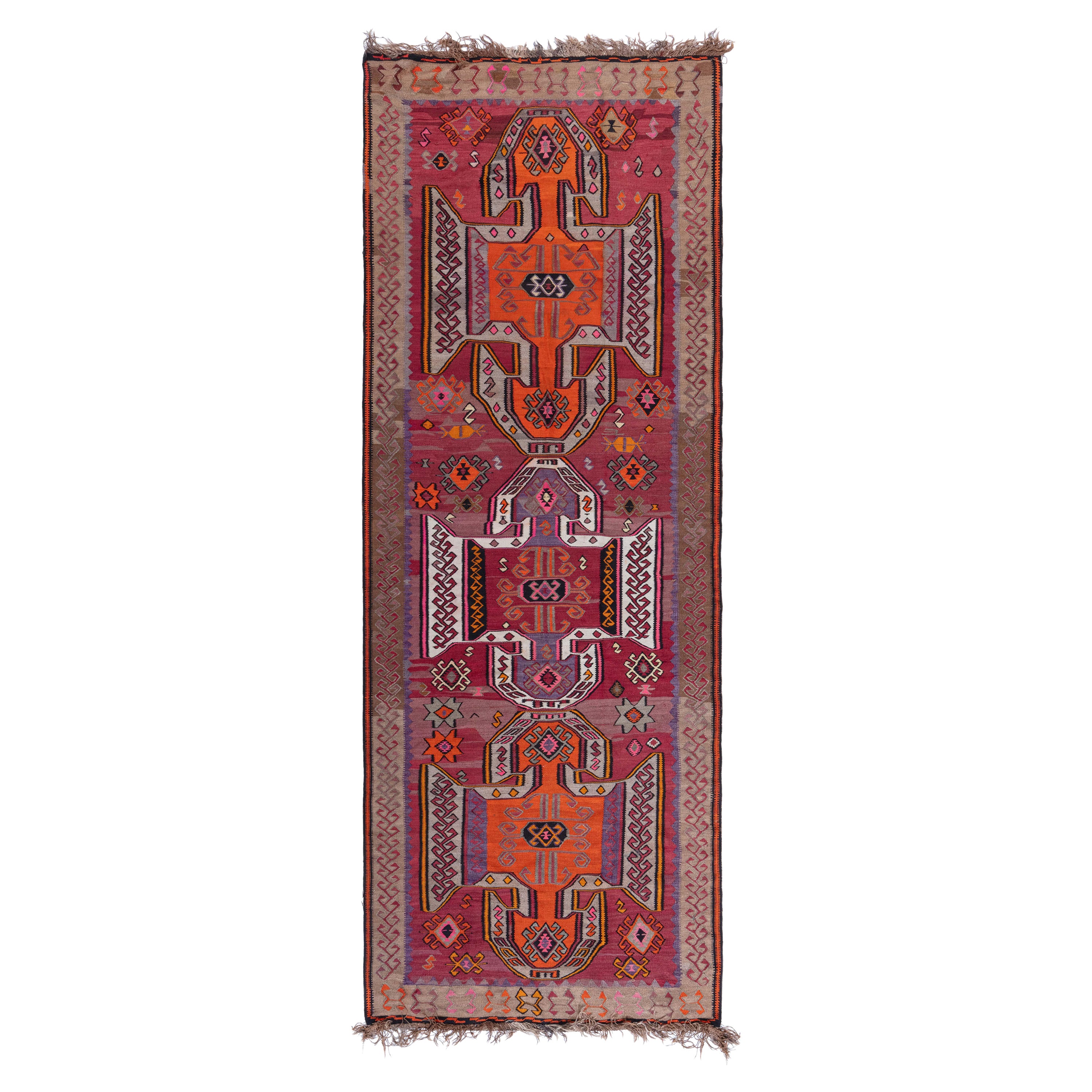 Vintage Turkish Kilim Rug For Sale