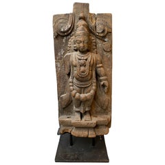 Antique Indian wooden sculpture From late 19th century