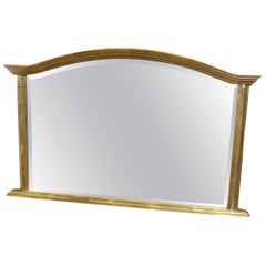 Retro Victorian Style Arched Gold Overmantel Mirror  A Lovely Over Mantle Mirror   