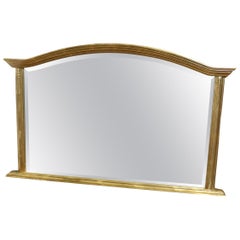 Victorian Style Arched Gold Overmantel Mirror  A Lovely Over Mantle Mirror