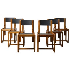 Vintage Set of Six Chairs by André Sornay, France 1960s