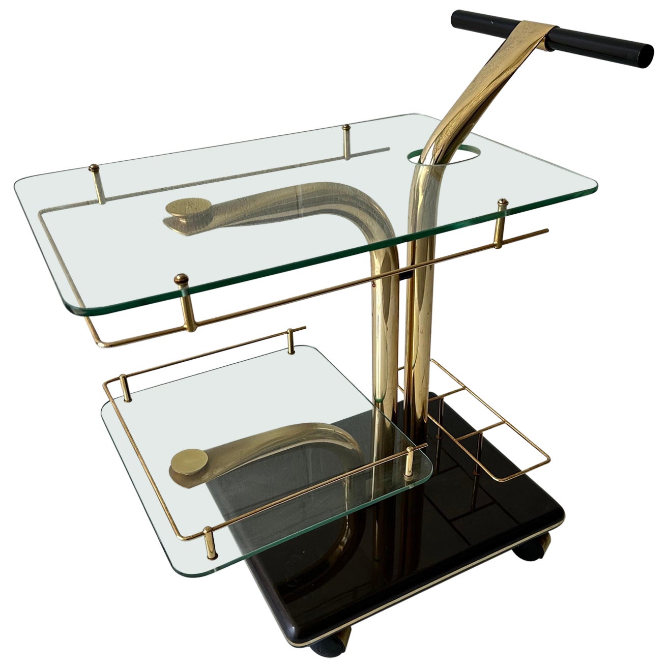 Modernist Italian Bar Cart For Sale