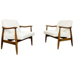 Anpassbares Paar restaurierter Sessel aus der Mitte des Jahrhunderts, 1960er Jahre