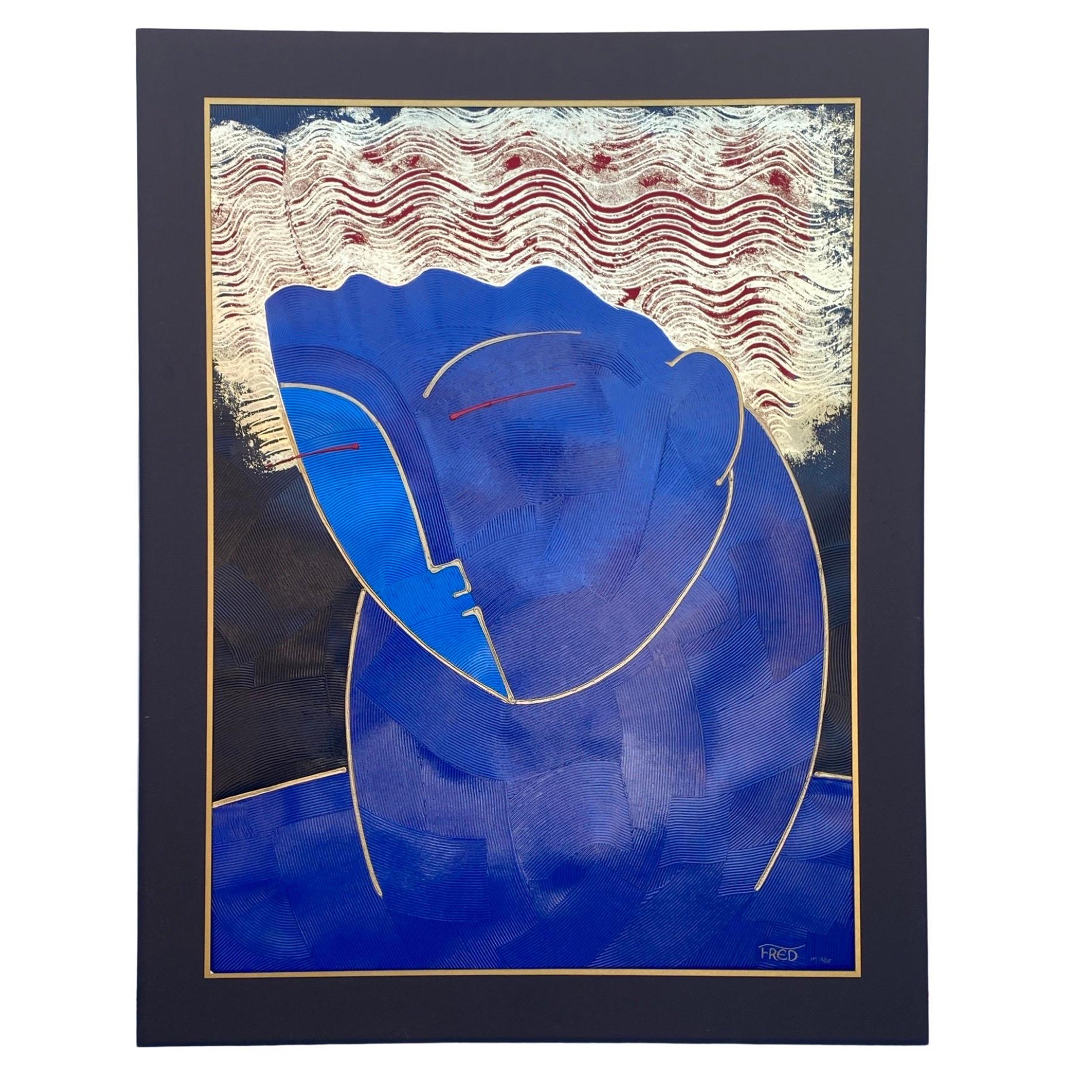 Art Decó Moderno Retrato de Apolo por Fred Stepanian Galería Dyansen nº 16/25 en venta