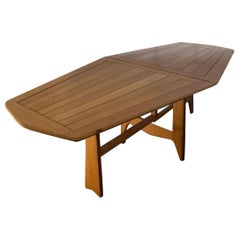 Vintage Guillerme et Chambron "Portefeuille" oak table