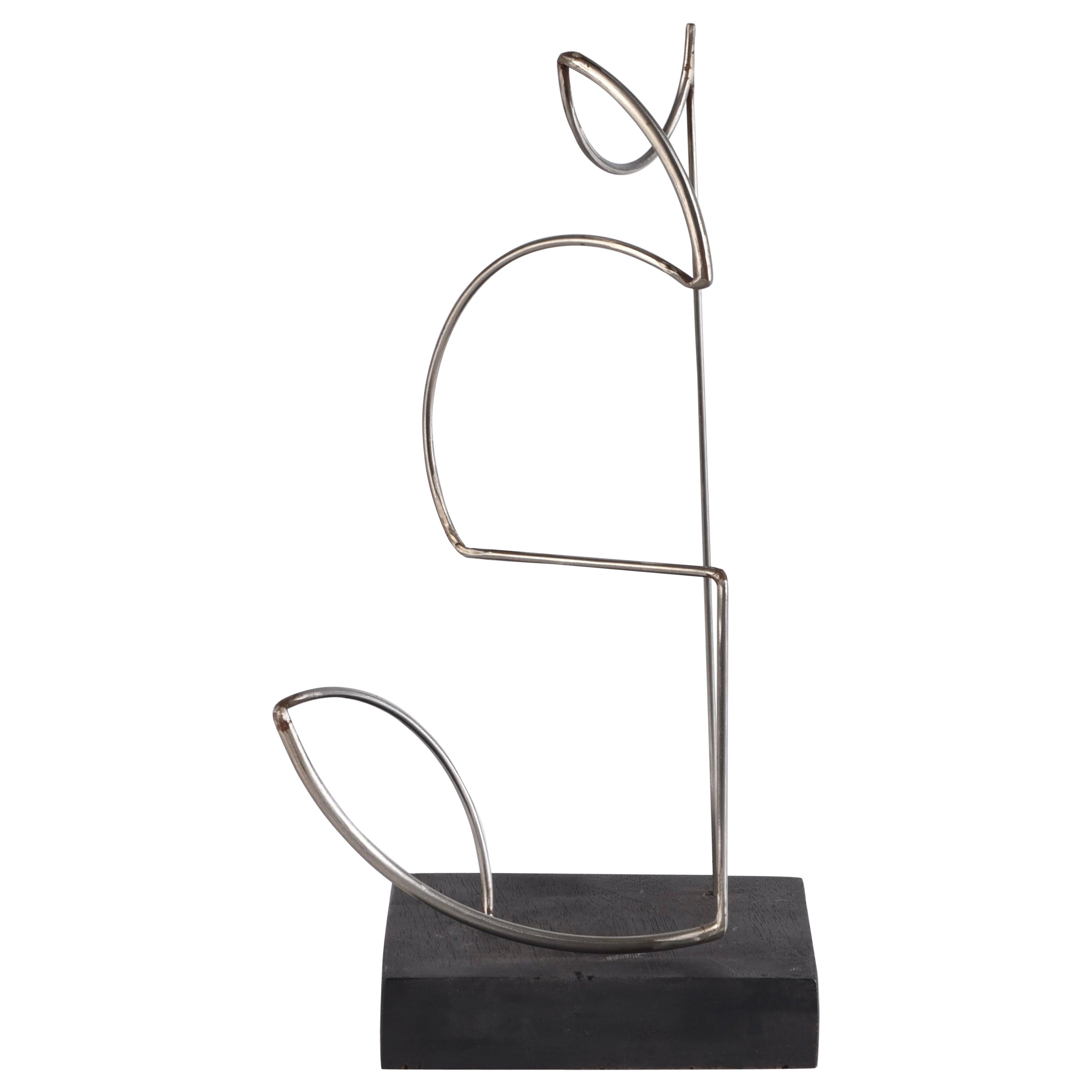 Jerry Meatyard (1929-2016) Abstract Modernist Metal Sculpture  For Sale