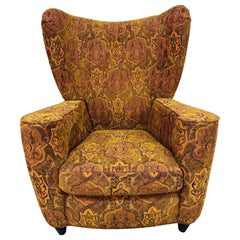 Retro Thayer Coggin Oversized Upholstered Wing Chair