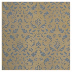 Used 5 rolls of Gold on Blue Zuber wallpaper