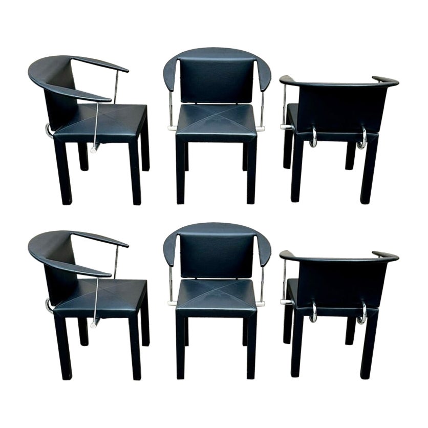6 Arcella Chairs from Arcadia Series by Paolo Piva for B&B Italia, Italy 1980s For Sale