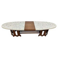 Vintage Mid-Century Modern Harvey Probber Terrazzo Walnut Coffee Table