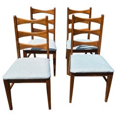 1960s Mid-Century Modern Lane Rhythm Style Dining Chairs - Set of 4