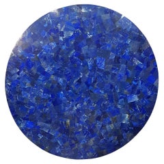Plateau rond en lapis-lazuli
