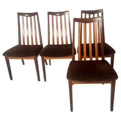 Set Of 4 Mid Century Modern Teak Dining Chairs By G Plan