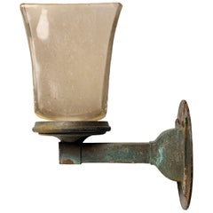 Early Antique Collectible Pullman Train Car Lamp Sconce Architectural Salvage