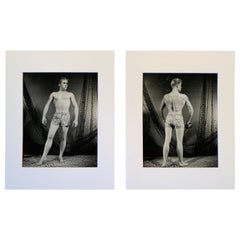 Vintage Bruce of Los Angeles Matched Set Original B & W Male Photograph Set 