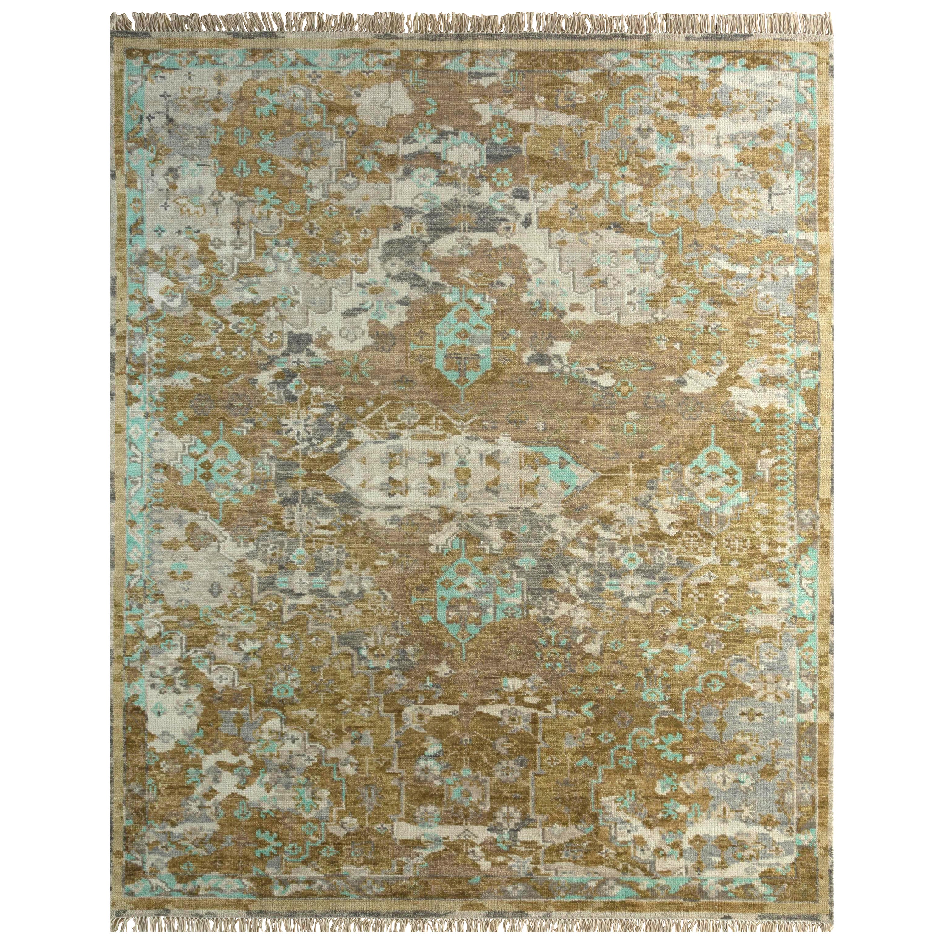 Duskfall Tapestry Dark Ivory & Spice Brown 240x300 cm Handknotted Rug For Sale
