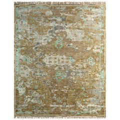 Duskfall Tapestry Dark Ivory & Spice Brown 240x300 cm Handgeknüpfter Teppich