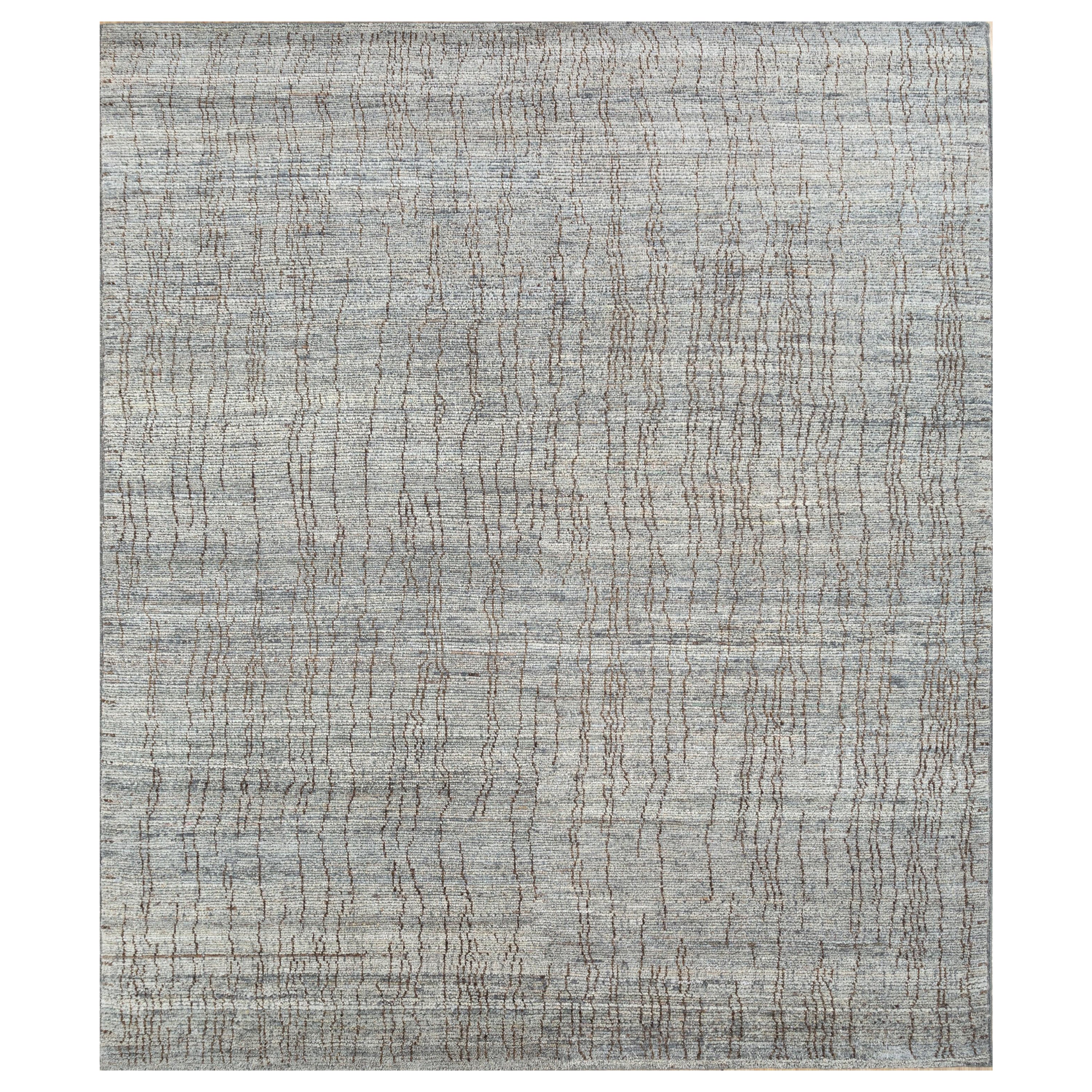 Geo-Tribal Dreams Ashley Blue & Ashley Blue 180x270 cm Handknotted Rug For Sale