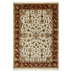 Heirloom Bloom Medium Ivory & Red 180x270 cm Handknotted Rug