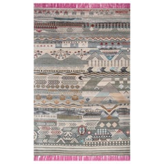 Leher-Leher Medium Blue & Liquorice 200X300 cm Handknotted Rug