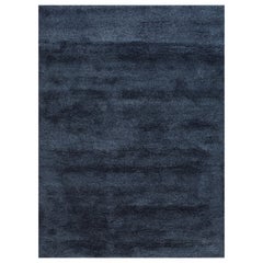 Nightfall Noir Azul Marino & Azul Marino 180x270 cm Alfombra Anudada a Mano